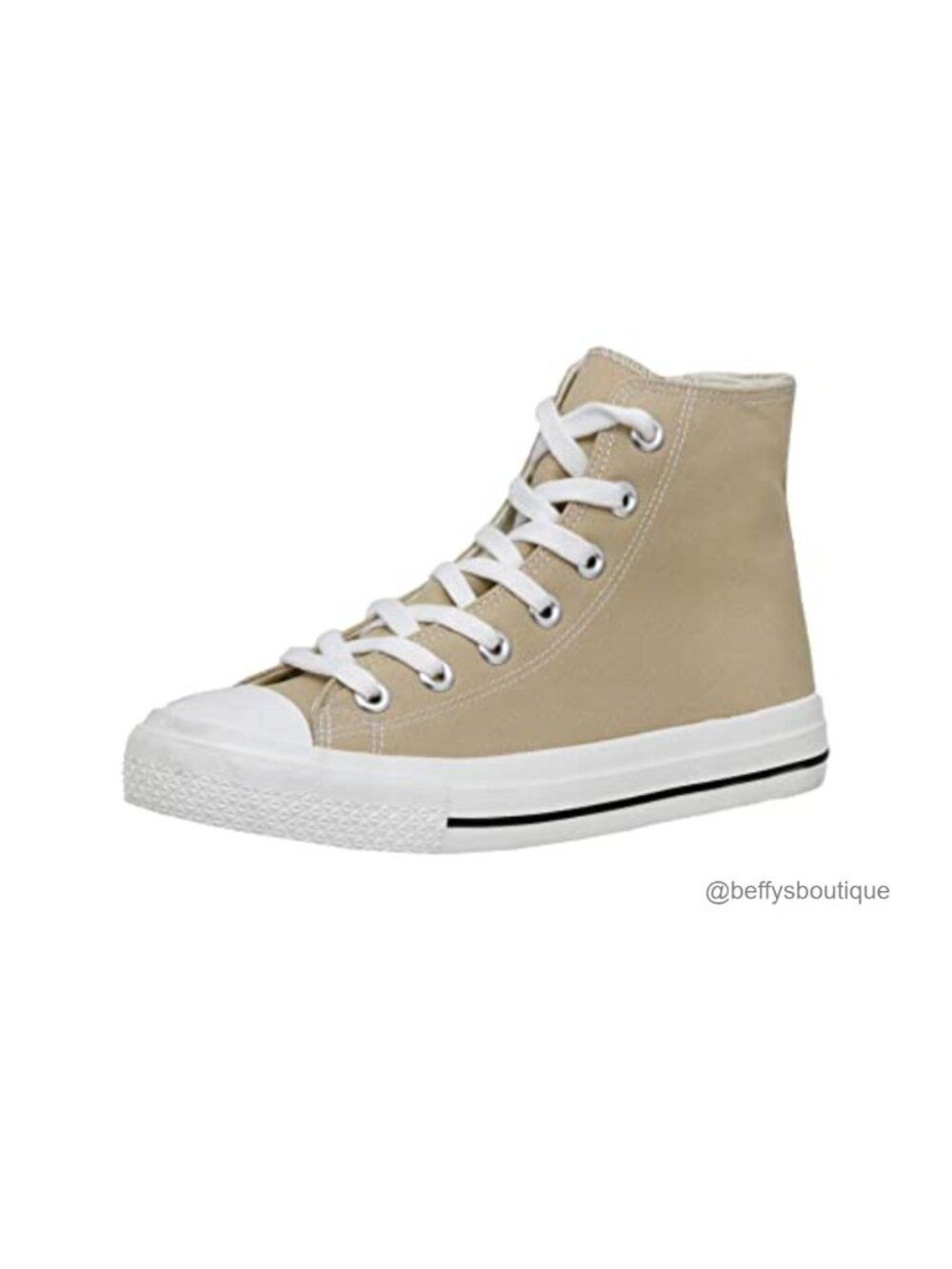 High Top Canvas Sneaker with Memory Foam & Zipper